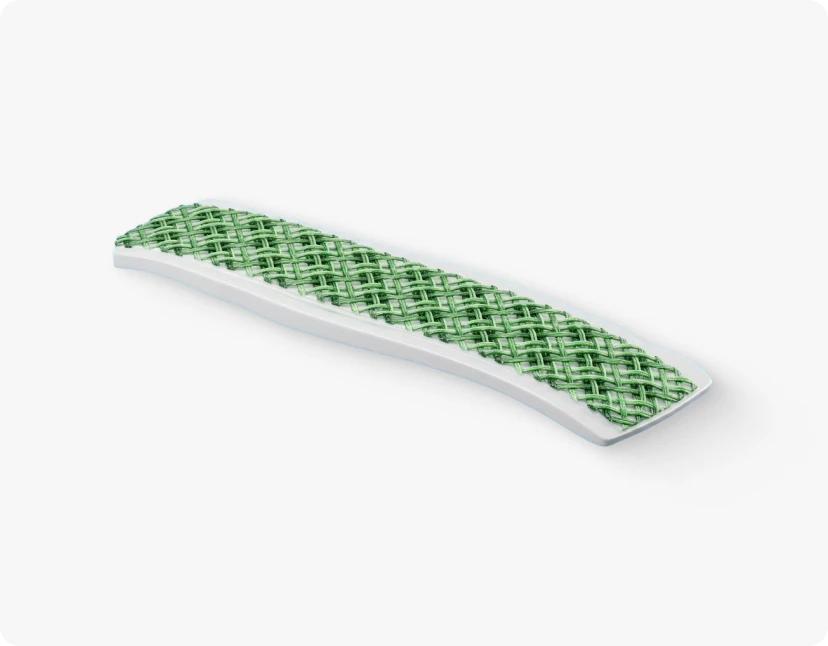 ARMOR™ A green and white woven mesh fabric