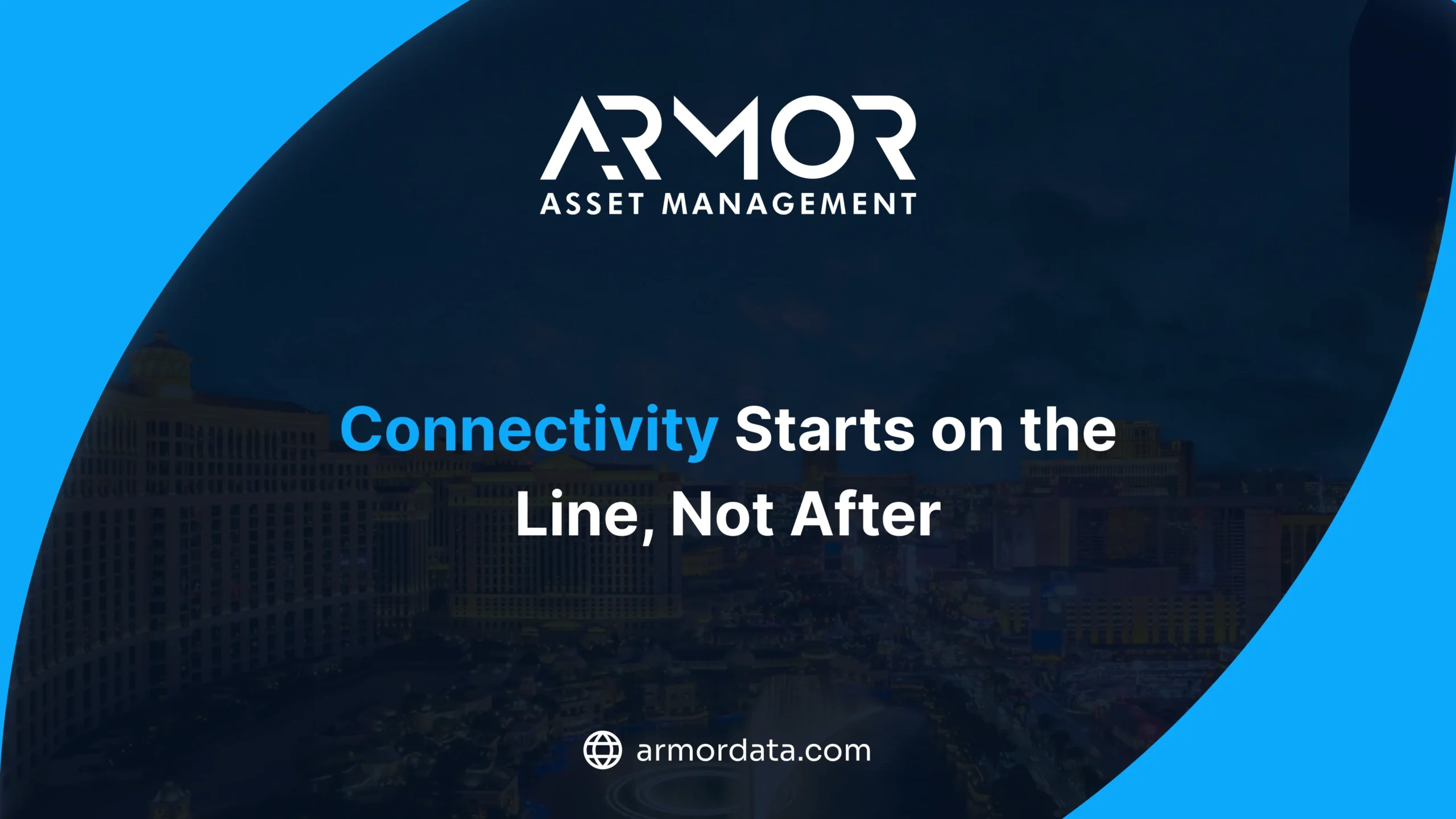 ARMOR™ industrial IoT graphic reading Connectivity Starts on the Line, Not After